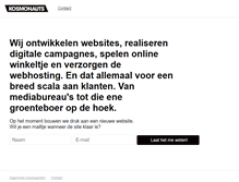 Tablet Screenshot of kosmonauts.nl